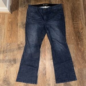 White House Black Market Dark Blue Flare Jeans